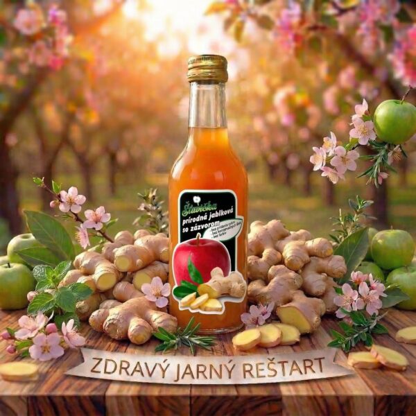Jarná NOVINKA – Jablková šťava so zázvorom