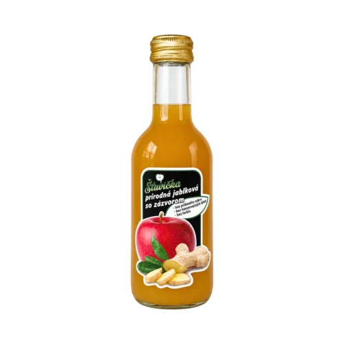 Prírodná jablková šťava so zázvorom 250ml
