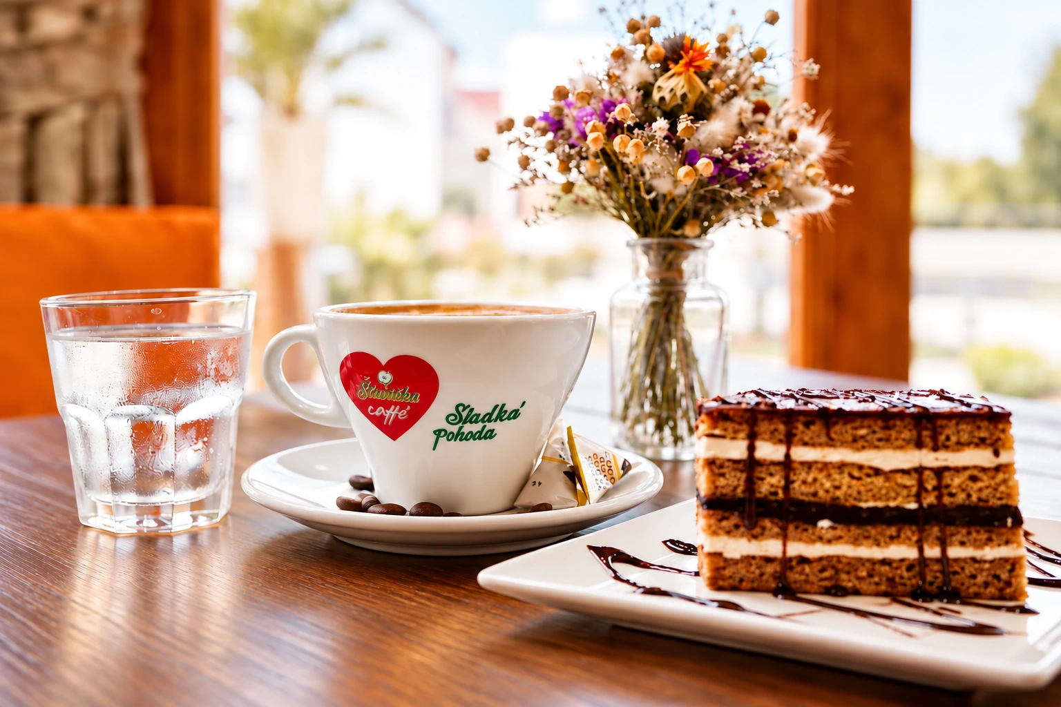Káva a zákusok v Šťavička Caffé Káva a zákusok v Šťavička Caffé