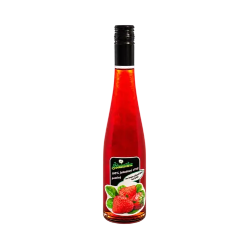 Hustý jahodový sirup 0,5 l – Šťavička