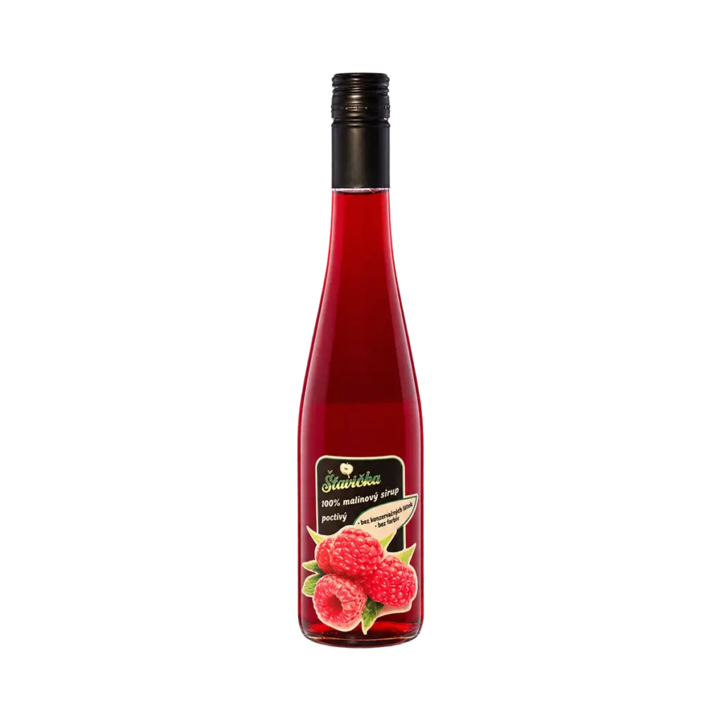 Poctivý malinový sirup 0,5 l – Šťavička
